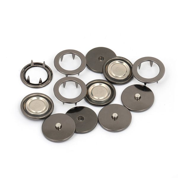 Кнопка установочная 25.0 мм, TBY.KL-25, цв.чер.никель уп. 20 шт, TBY