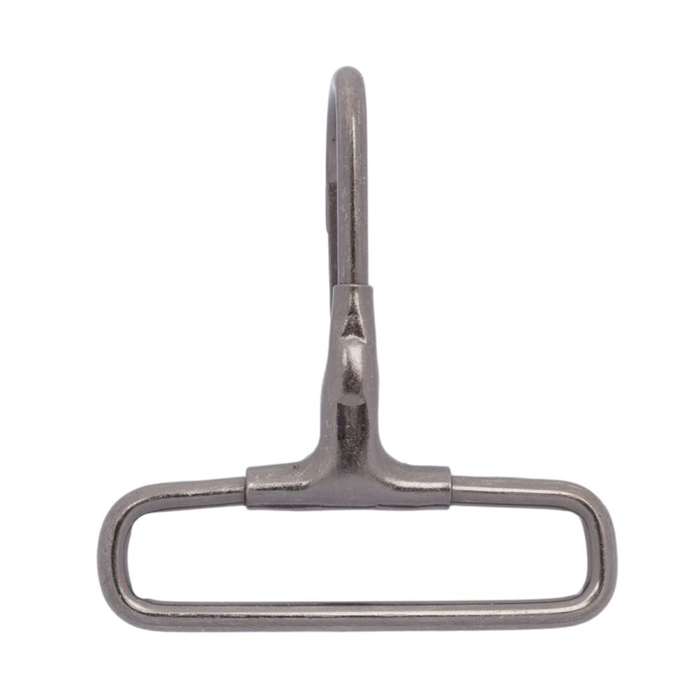 Карабин металл 40 мм (50х44 мм), бл.никель, 20 шт