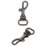 Карабин металл 10.0 мм (14х32 мм), цв.чер.никель, 20 шт