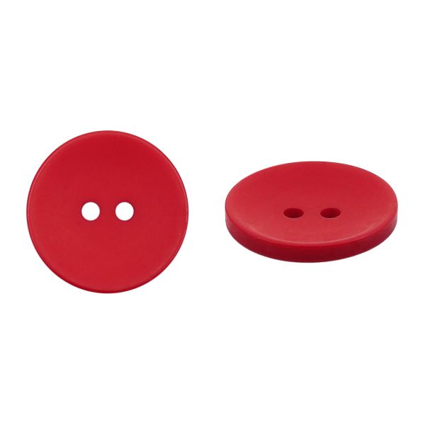Пуговица 2 прокола 36L=23 мм, Red, красный, NE188, 36 шт