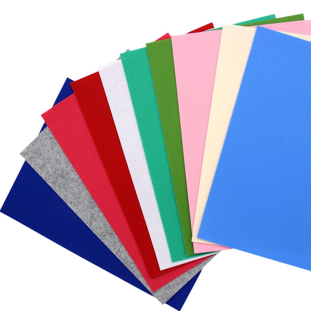 Набор декоративного фетра 1,2мм 22х30см 10 шт (20), FSR1.2