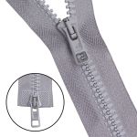 Молния трактор Arta Т6 (6 мм) 2 зам., разъем., 100 см, цв. 079 св.серый, уп.5 шт