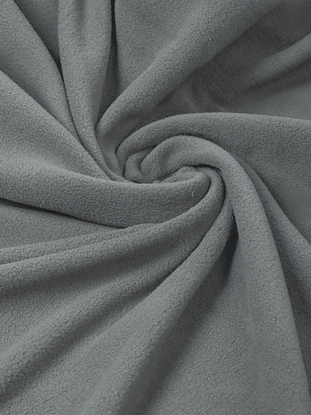 Флис 2-сторонний 190 г/м², 150 см / 2 метра, TBY-0059-307.2, цв.S307 серый