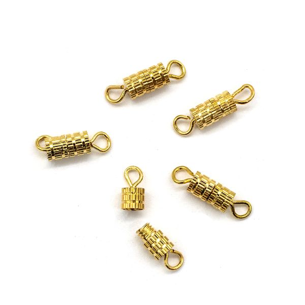 Винтовой замок, 3,8х7 мм, 5 шт в упак, Astra&Craft, золото