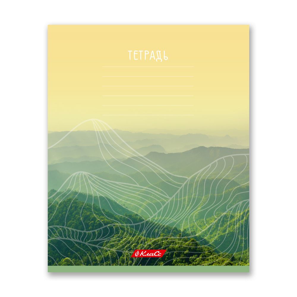 Тетрадь ученическая школьная A5+ 24 л. на скобе 65 г/м², белизна 100% 30 шт, клетка, 000377 Родные просторы, Светоч 24ТСКд5_1_3_1