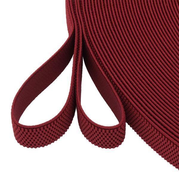 Резинка для подтяжек (помочная) 25.0 мм / 40 метров, 15.75 г/м, 520 темно-красный, 6123-9389