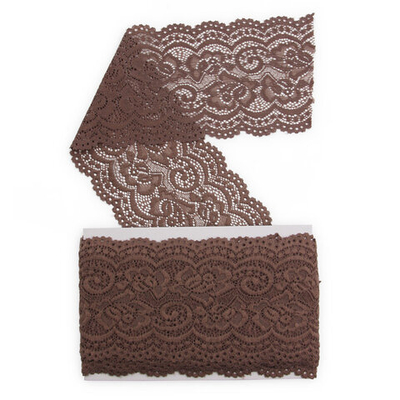 Кружево эластичное (стрейч) 100 мм / 13.71 метров, C072 шиншилла