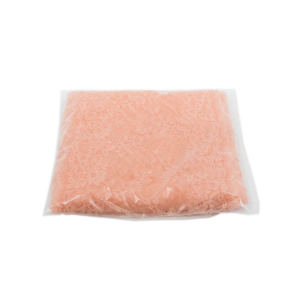 Кружево бельевое эластичное 260 мм / 10 м, персиковый