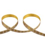 Лента атласная с рисунком 12.0 мм / 22.8 метров, O22/121 орнамент/т.бежевый, Gamma ALP-122