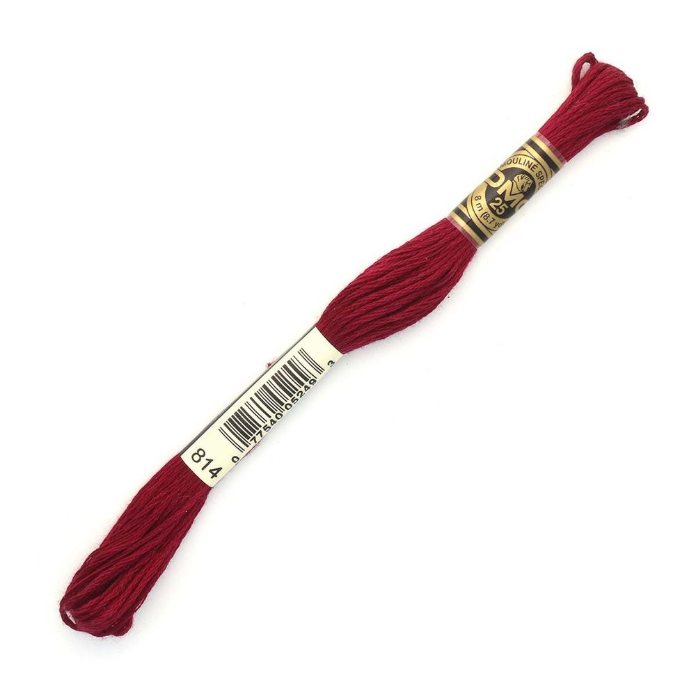 Мулине DMC 117 (814), 12 мотков по 8 метров