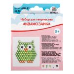 Набор для творчества Аквамозаика №13 Сова, 15х15х3.5 см, 1 шт, Hobbius AQB-01
