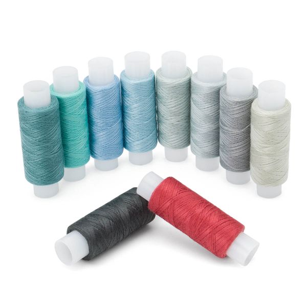 Швейные нитки (набор) 50/2, 200м, ассорти №120, 10 кат., Astra&Craft