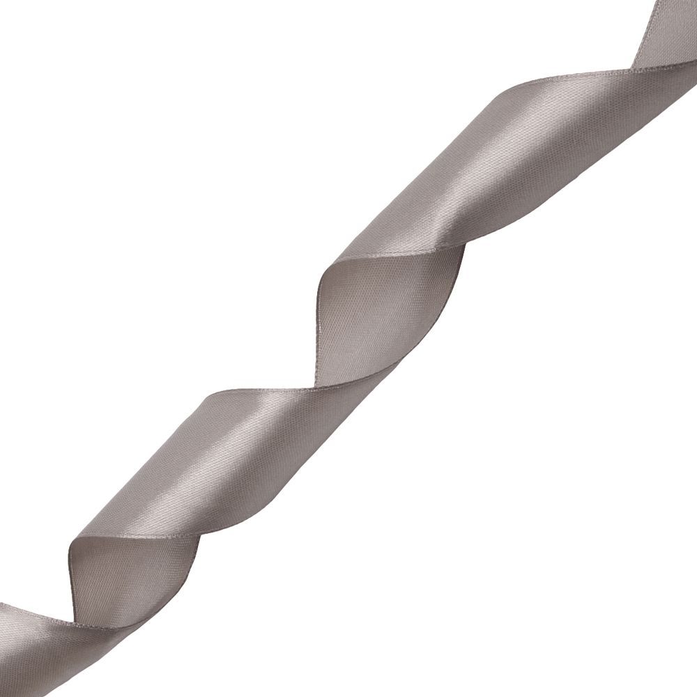 Лента атласная 1-сторонняя 38.0 мм / 22.86±1 метров, 153 т.серый, Globus