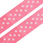 Лента атласная в горошек 45.0 мм / 3 метра, розовый, Globus