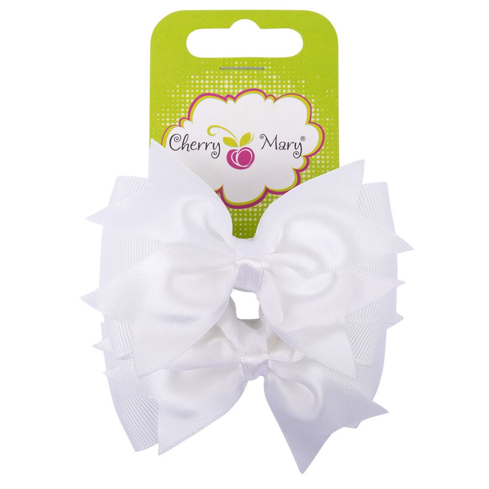 Набор резинок для волос, 10 шт, №01 белый, Cherry Mary DR07002