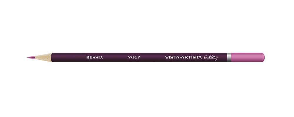 Карандаш цветной художественный заточенный, 6 шт, 413 Лиловый (Lilac purple), Vista-Artista Gallery VGCP