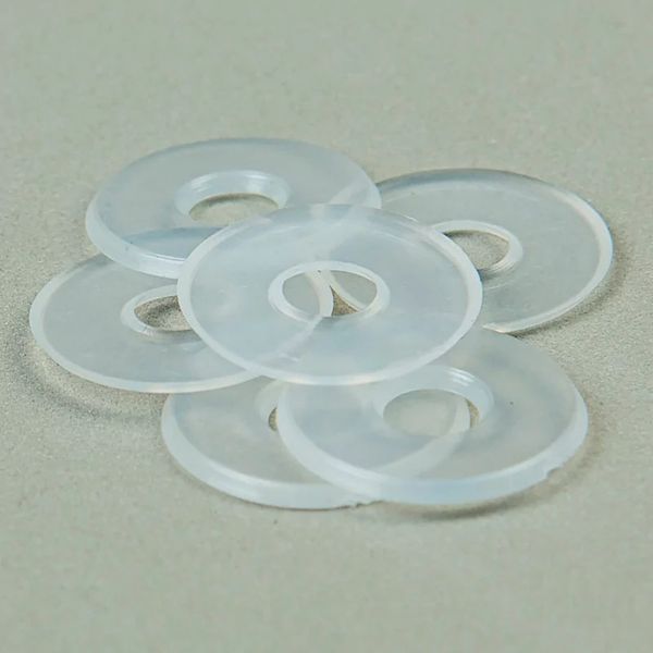 Кольцо уплотнительное пластик под кнопку ⌀15 мм Кольцо уплотнительное, люверс ⌀5 мм, 1000 шт