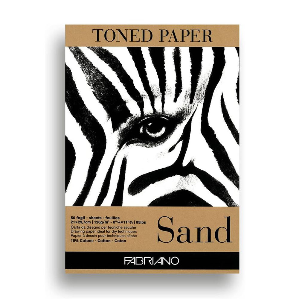 Альбом с тонированной бумагой 120 г/м², 21х29.7 см, 50 л, Fabriano 19100496