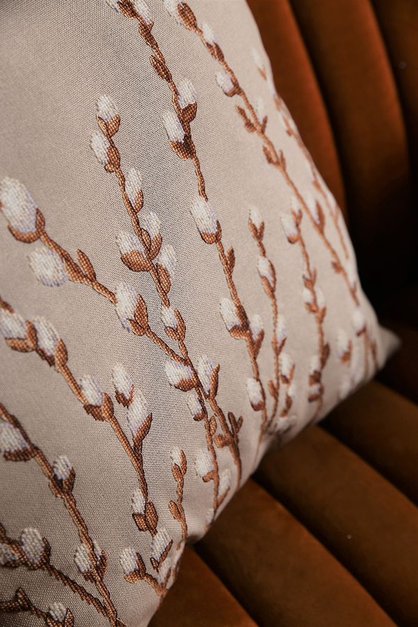 Набор для вышивания нитками Panna, Подушка. Верба, 40х40 см