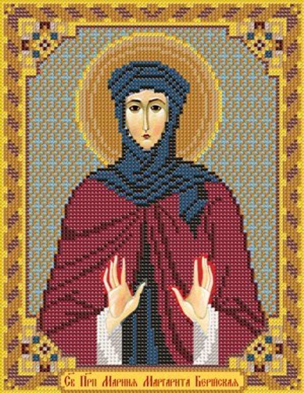 Набор для вышивания бисером Нова Слобода, Святая мученица Марина Маргарита Берийская 18х23 см