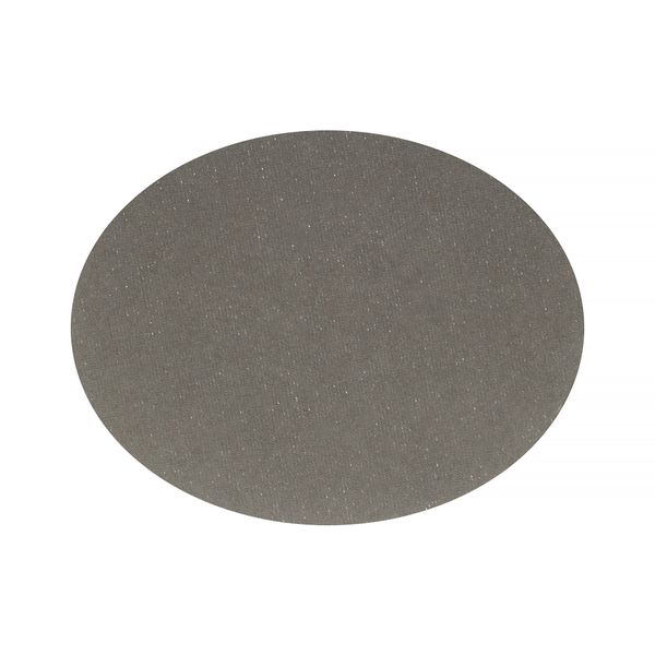 Термоаппликация, овал №1 13х10 см, 2 шт, 1-01-16 бархат серый, Blitz