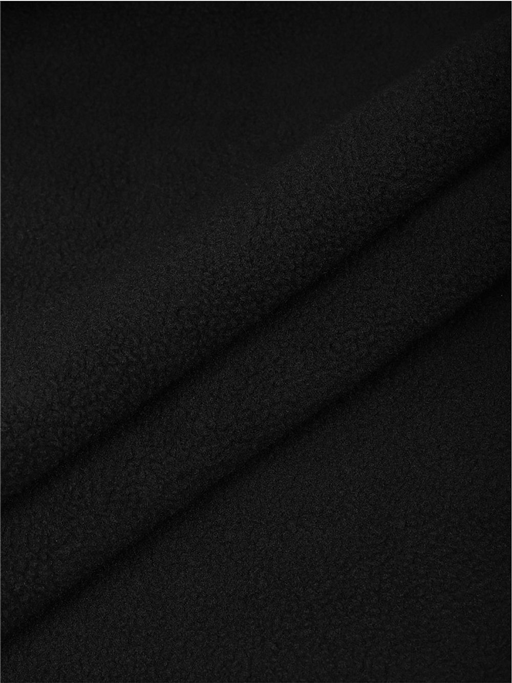 Флис 1-сторонний 130 г/м², 150 см / 10 метров, TBY-0085-322.130.10, цв.F322 черный