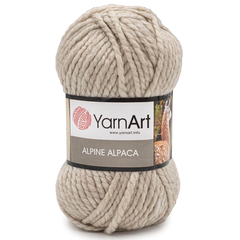 Пряжа YarnArt (ЯрнАрт) Alpine Alpaca / уп.3 мот. по 150 г, 120м, 430 серый