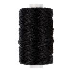 Нитки для кожи вощёные (полиэстер) 40 м, 001 чёрный, LC-006, Промысел