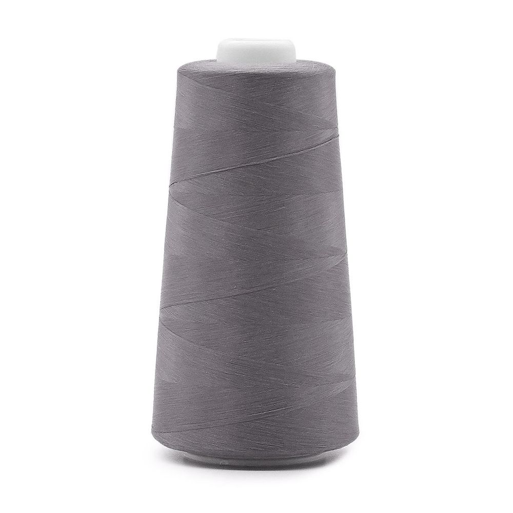 Нитки текстурированные некрученые 150D/1, 5000ярд, цв.348 св. сажа