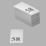 Этикетка-размерник, белый, 10х20 мм, 100 шт, 58