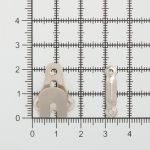 Крючки брючные (юбочные) пришивные 22х15 мм, никель, 0300-0209, 144 шт