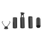 Наконечник для шнура металл шестигранный 20х7 мм, металл, черный, 6660-0100, 20 шт