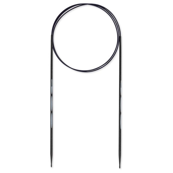 Спицы круговые ⌀2.5 мм, 80 см, 1 шт, Prym Ergonomics Carbon 215301