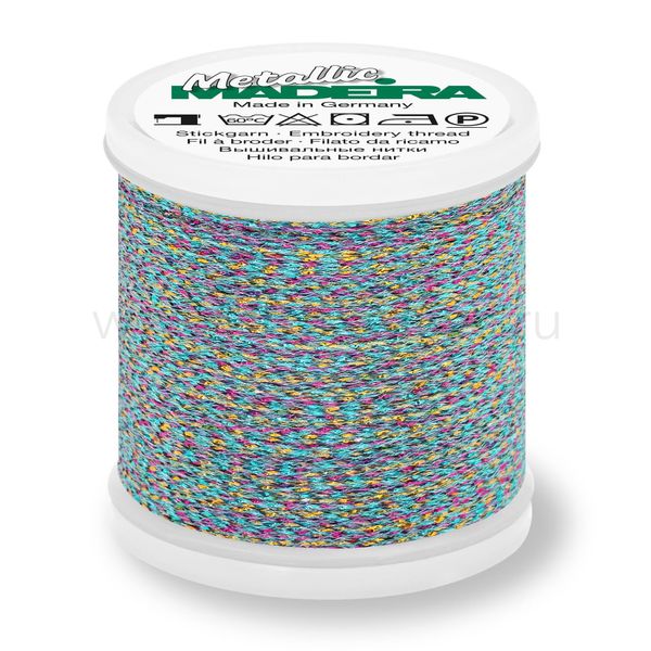 Нитки вышивальные металлизированные Madeira Metallic №40, 200 м, цв. 289, 9842, 5 катушек