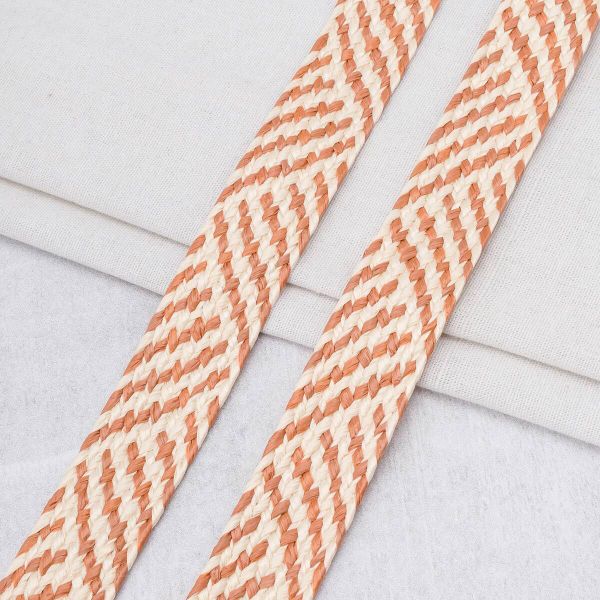 Стропа (ременная лента) 35 мм / 45.72 метра, [23.33 г/пог.м], с принтом, ZH823 св.бежевый, 3Al295