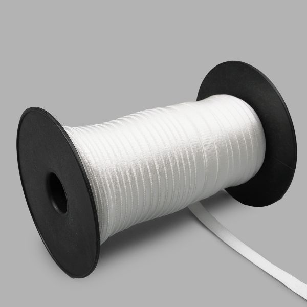 Резинка бельевая (бретелечная) блестящая 10.0 мм / 50 метров, белый, ML177.010