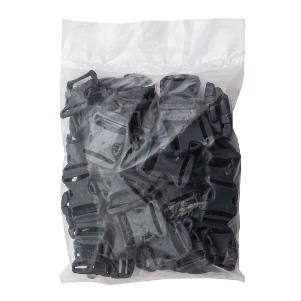 Фастекс (пряжка трезубец) пластик 30 мм, 50 шт, с156 т.серый