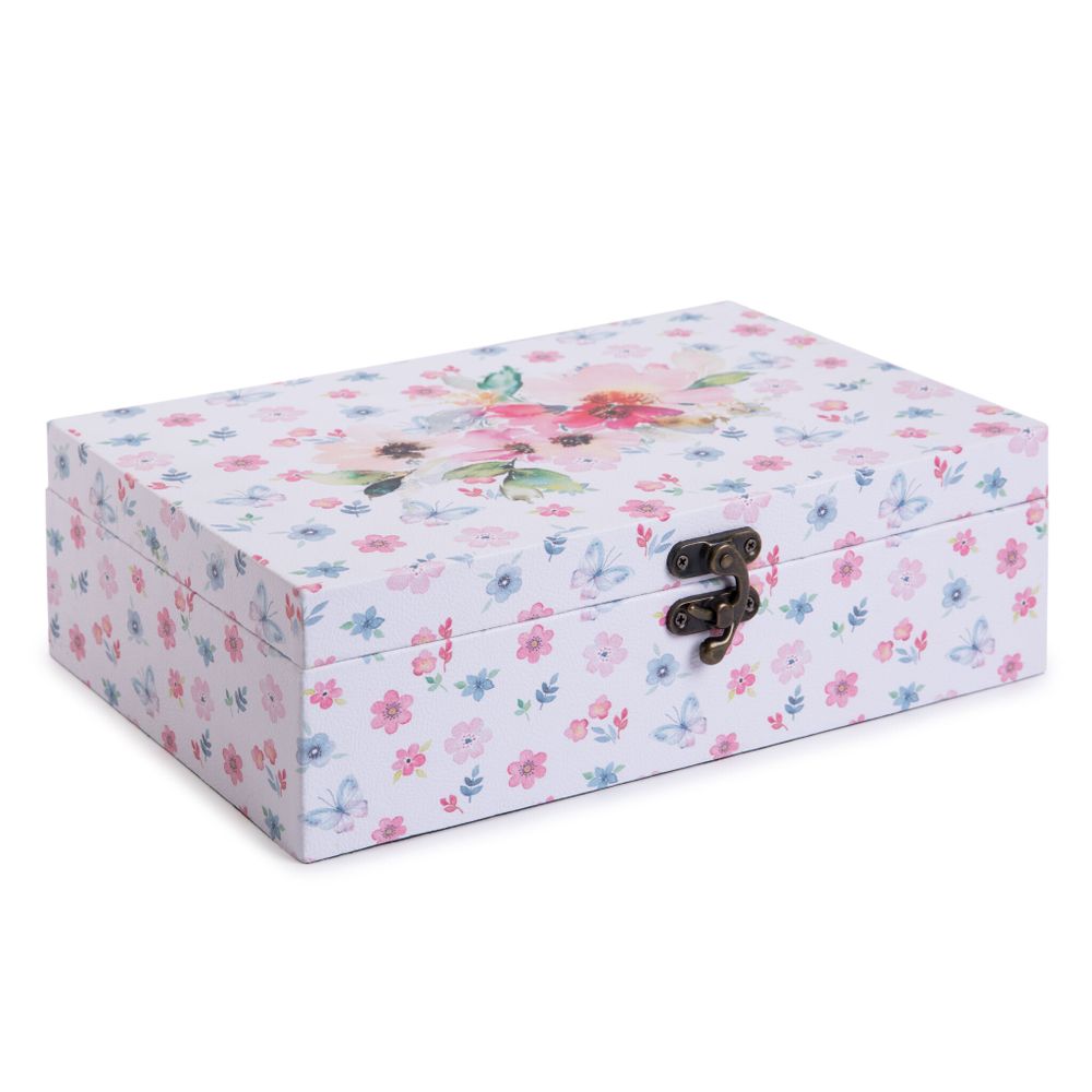 Шкатулка декоративная сундучок 30х20х9 см, 015 Цветочный рай, Gamma DBK-011