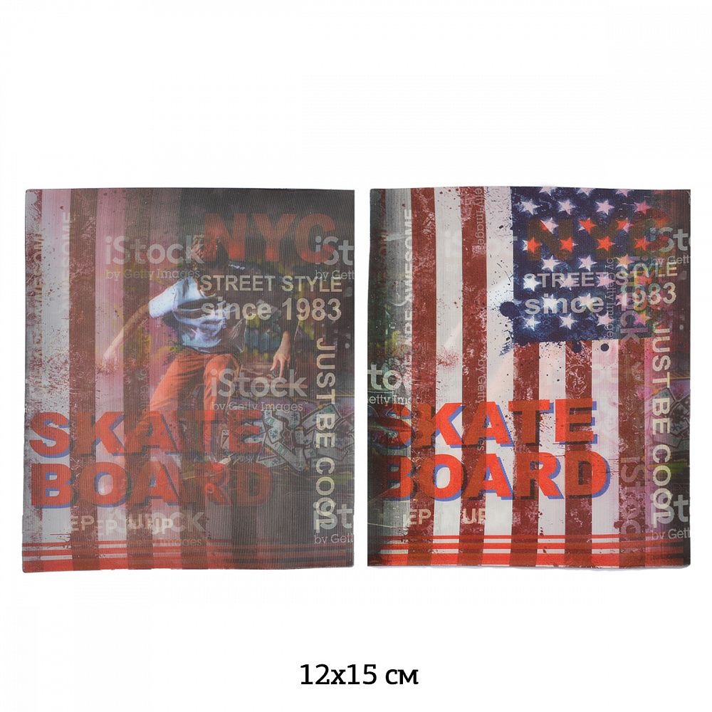 Термоаппликация 3D (интерактивные) 3D10 NYC 12х15см, 5 шт