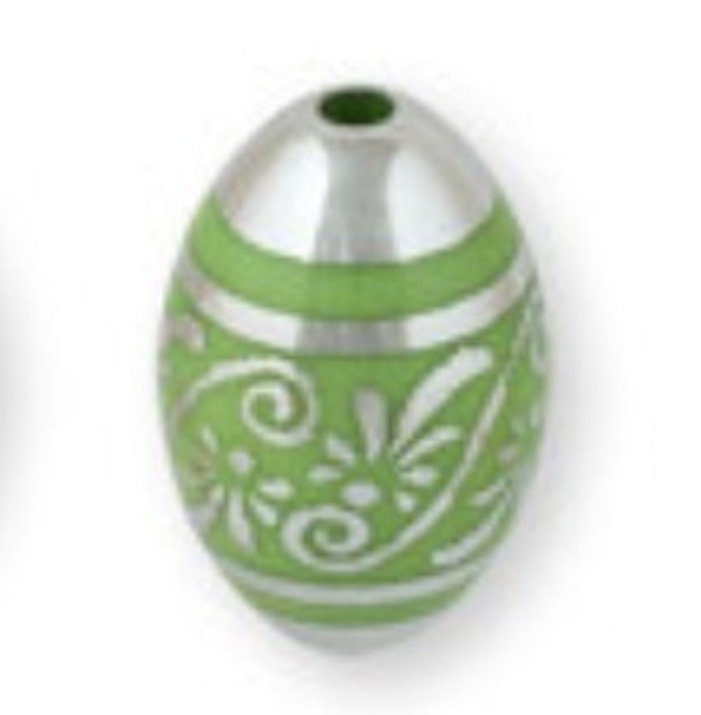 Бусины акрил 20х13 мм, 3 шт, №03 зеленый, Zlatka BLM-03