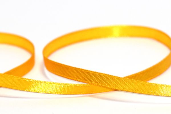 Лента атласная 1-сторонняя 6.0 мм / 33±2 метра, 064 желтый, Gamma