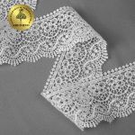 Кружево гипюр (плетёное) 65 мм / 13.71 метров, TBY 8GB014, цв.01 белый