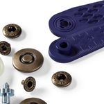 Кнопка Альфа (S-образная) ⌀20 мм, 6 шт, колесо латунь, под состаренную латунь, Prym 390355