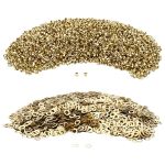 Люверсы металл ⌀_3.7 мм (внутр.), h4.56 мм (внутр.), №1.7, сталь, New Star, золото, уп.≈5000 шт