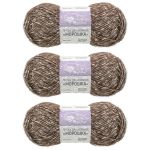 Пряжа Люблю вязать Морошка / уп.3 мот. по 100 г, 175 м, 888 коричневый