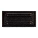 Нога площадная на дно сумки пластик Gamma FB220 (34 мм) 72х34х5 мм, 100 шт, черный