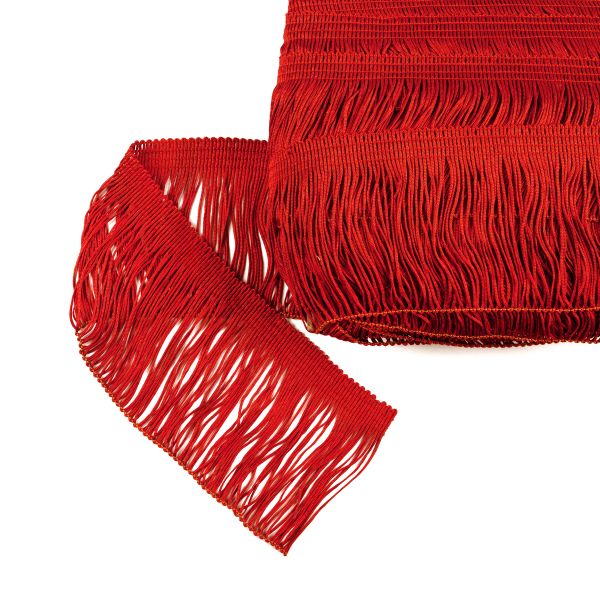 Бахрома отделочная 90.0 мм / 25 метров, 270 красный, Gamma 117