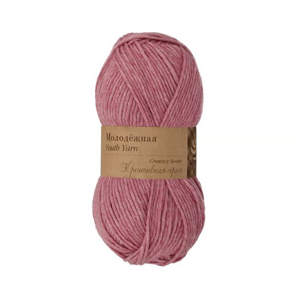 Пряжа Пехорка Молодежная / уп.5 мот. по 100 г, 280 м, цв.029 розовая сирень