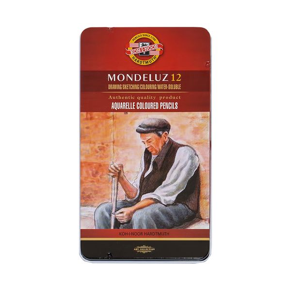 Карандаш акварельный KOH-I-NOOR в наборе в мет. коробке 12 цв, 3722012001PL