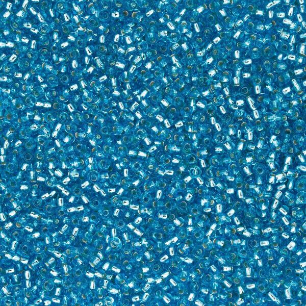 Бисер Preciosa прозрачный с серебр.центром 10/0 (67010) круг.отв., 50г